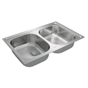 TEKA Inset Stainless Steel Sink With Two Bowls Universe 80 T-Xp 2B
