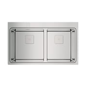 TEKA Inset Stainless Steel Sink With Two Bowls Zenit Rs15 2C 86