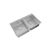 TEKA Inset Stainless Steel Sink With Two Bowls Zenit Rs15 2C 86
