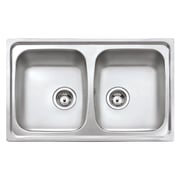 TEKA Inset Reversible Sink With Matt Finish And Two Bowls Starbright 80 E-Xn 2B
