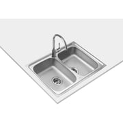 TEKA Inset Reversible Sink With Matt Finish And Two Bowls Starbright 80 E-Xn 2B