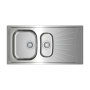 TEKA Reversible Matte One‑Bowl Sink with Aux & Drainer - Starbright 60 E‑Xn 1½B