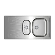 TEKA Reversible Matte One‑Bowl Sink with Aux & Drainer - Starbright 60 E‑Xn 1½B