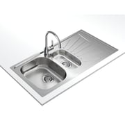 TEKA Reversible Matte One‑Bowl Sink with Aux & Drainer - Starbright 60 E‑Xn 1½B