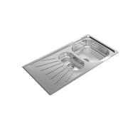 TEKA Reversible Matte One‑Bowl Sink with Aux & Drainer - Starbright 60 E‑Xn 1½B