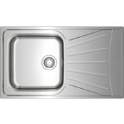 TEKA Inset Reversible Sink With Matt Finish One Bowl And One Drainer Starbright 50 E-Xn 1B 1D