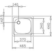 TEKA Inset Sink With Matt Finish One Bowl Starbright 45 E-Xn 1B