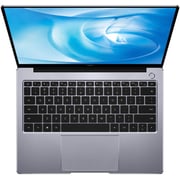 الكمبيوتر المحمول هواوي ميتBook 14 - AMD Ryzen 5 3GHz 8 جيجابايت 256 جيجابايت Win10 14  بوصة FHD Space Grey لوحة مفاتيح باللغتين الإنجليزية والعربية
