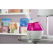 Vicks Mini Filter Free Cool Mist Humidifier Small Humidifier For Bedrooms, Baby, Kids Rooms, Auto-Shut Off, 0.5 Gallon Tank For 20 Hours Of Moisturized Air, Use With Vicks Vapopads, Pink