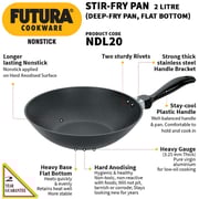Buy Hawkins Futura Nonstick DeepFry Pan (StirFry Wok) Flat Bottom