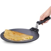 Hawkins Futura Nonstick Dosa Tawa, 33cm, 4.88mm Thick, Black