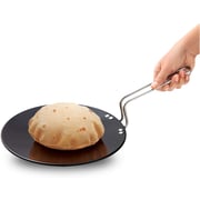 Hawkins Futura Hard Anodised Roti Tawa Induction Compatible Base, 26cm, 4.88mm Thick, Black