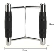 Max Strengt -Unisex's V Handle Multi Gym Training Cable Attachment Seated Row Professional Double Stirrup Close Grip LAT Bar Universal Non Slip Rubber Grip