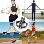MaxStrength Skipping Rope for Fitness, Adjustable jump rope, Aluminum Alloy Speed Ropes, for Loss Weight, Boxing, Indoor and Outdoor Exercises, Double Under, Men & Women Random Color