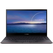 Asus ZenBook Flip S Laptop - 11th Gen Core i7 16GB 1TB Shared Win10 13.3inch 4K UHD Jade Black English/Arabic Keyboard UX371EA HL003T (2020) Middle East Version