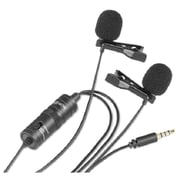 Boya Dual Omni-directional Lavalier Microphone 4m Black