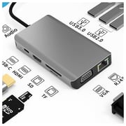 Brandtech BTH10IN1 10 In 1 USB Type-C Hub Black