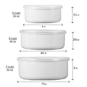 Corelle Coordinates By Reston Lloyd 6-Piece Enamel On Steel Bowl/Storage Set, Callaway