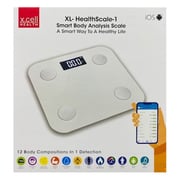 Xcell HEALTHSCALE1 Digital Health Scale 1 White