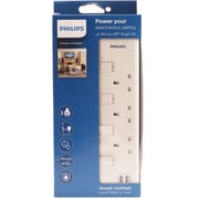 Philips SPN2934WC56 3Way Switch 5Mtr UK Plug Extension Socket