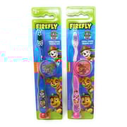 Firefly PAW Patrol Toothbrush for Kids 3+ yrs. Soft Suction Cup Pack of 2