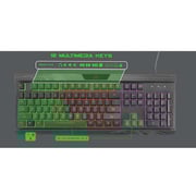 Vertux Amber Gaming Keyboard Black