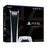 Sony PlayStation 5 Console (Digital Version) White - Middle East Version + PS5 PULSE 3D Wireless Headset + PS5 DualSense Wireless Controller + PS5 Media Remote