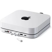 Satechi ST-AMSHS Type-C Aluminum Stand & Hub Silver For iMac Mini