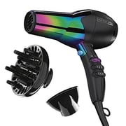 Conair Infinitipro By Conair 1875W Ion Choice Hair Dryer, Rainbow Finish, Rainbow Chrome Finish, Full Size