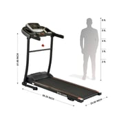 Sparnod Fitness Automatic Treadmill- Foldable Motorized Treadmill for Home Use - STH-1200 (4 HP Peak)