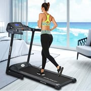 Sparnod Fitness Automatic Treadmill - Foldable Motorized Treadmill for Home Use- STH-2100 (4 HP Peak)