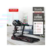 Sparnod Fitness Automatic Treadmill - Foldable Motorized Running Indoor Treadmill for Home Use- STH-3500 (4 HP Peak)
