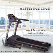 Sparnod Fitness Automatic Treadmill - Foldable Motorized Walking & Running Machine for Home Use - Sturdy Equipment with Auto Incline- STH-5300 (5.5 HP Peak)