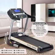 Sparnod Fitness Automatic Treadmill Foldable Motorized Treadmill for Home Use- STH-5000 (5 HP Peak)