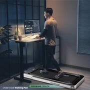 Sparnod Fitness 2 in 1 Foldable Treadmill For Home Come Under Desk Walking Pad- STH-3020 (4 HP Peak)