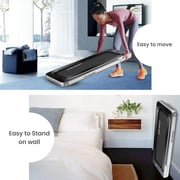 Sparnod Fitness 2 in 1 Foldable Treadmill For Home Come Under Desk Walking Pad- STH-3020 (4 HP Peak)