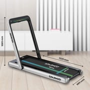 Sparnod Fitness 2 in 1 Foldable Treadmill For Home Come Under Desk Walking Pad- STH-3020 (4 HP Peak)