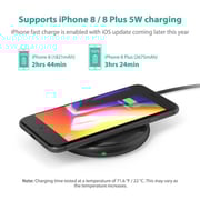 RAVPower QC3.0 10W Fast Wireless Charging Pad - Black, 2724528830472