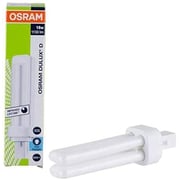 Osram Long Lasting Home Decorative High Quality and Durable Fluorescent Lamp Rectangle Shape 2 Pin CFL Bulb - 18 W (Pack Of 5) - Daylight