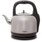 Clikon - Stainless Steel Cordless Electric Kettle, 4.2 Liter, Over Heat Protection, Silver With Black Handle, 2000 Watts - CK5105
