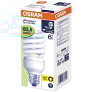 Osram Duluxstar Mini Twist Compact fluorescent integrated, Spiral Shape 23 Watt Screw - Base- E27, 1600 lm (Pack of 4) -Warm White
