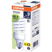Osram Duluxstar Mini Twist Compact fluorescent integrated, Spiral Shape 23 Watt Screw - Base- E27, 1600 lm (Pack of 3) -Warm White