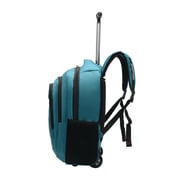 STARGOLD SG-T90 Unisex Water Resistant Rolling Trolley Backpack with Adjustable Strap for School, College, Office, Business and Travel, Lake Blue - 18 Inches