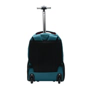 STARGOLD SG-T90 Unisex Water Resistant Rolling Trolley Backpack with Adjustable Strap for School, College, Office, Business and Travel, Lake Blue - 18 Inches