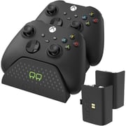 Venom Twin Docking Station And Rechargeable Battery Packs For Xbox X And S Series - Black