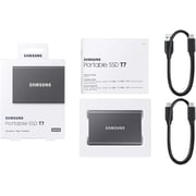 Samsung T7 Portable SSD USB 3.2 Gen2 Gray 500GB - MU-PC500T/WW