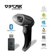 Oscar UniBar II BT 1D QR 2D | 3-in-1 Wireless Bluetooth 5.0 Barcode Scanner