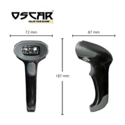 Oscar UniBar II BT 1D QR 2D | 3-in-1 Wireless Bluetooth 5.0 Barcode Scanner