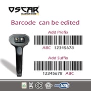 Oscar UniBar II BT 1D QR 2D | 3-in-1 Wireless Bluetooth 5.0 Barcode Scanner