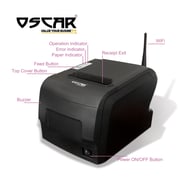 OSCAR POS88W 80mm Thermal Bill POS Receipt Printer Wireless+USB+Ethernet with Auto-Cutter Black